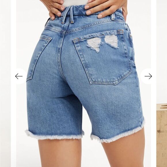 GOOD AMERICAN GOOD ICON SHORT Size 6/28 NWOT - Picture 6 of 15